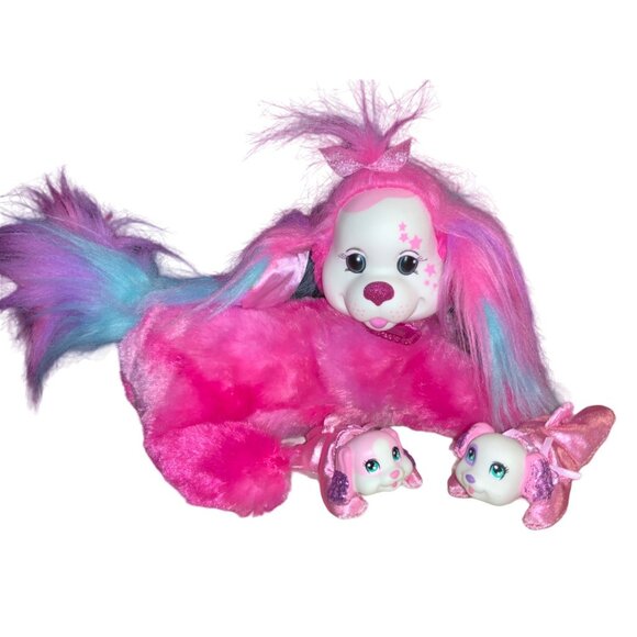 Puppy Surprise Cassie, Pink, Stuffed Animal Dog and 2 Babies - Picture 1 of 13